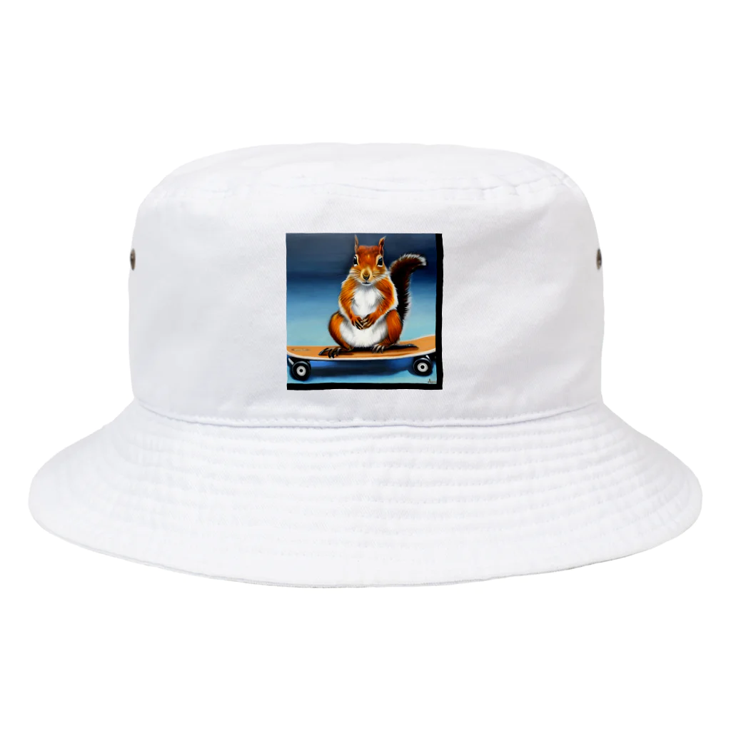 steventshirtsのスケートボードのリス Bucket Hat