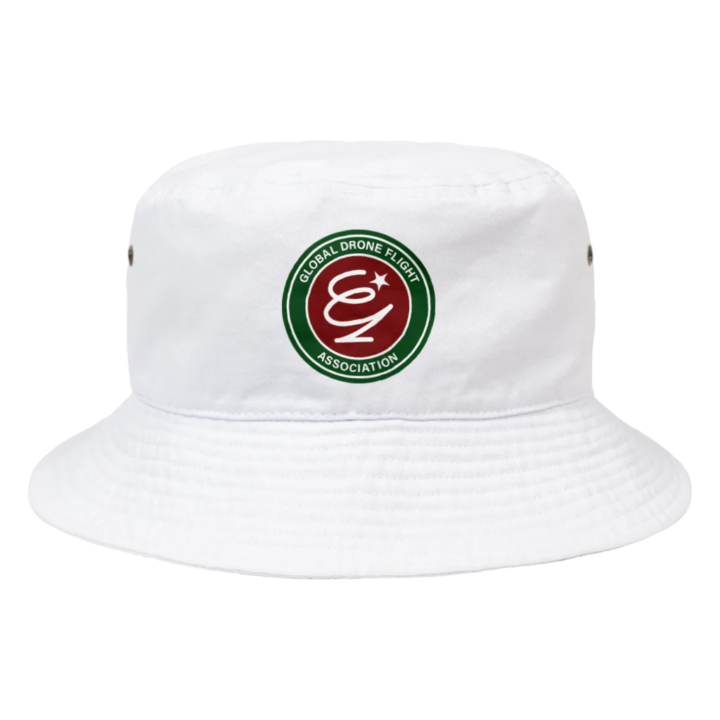 miyakojima_baseのグローバルドローンフライト協会ロゴ Bucket Hat