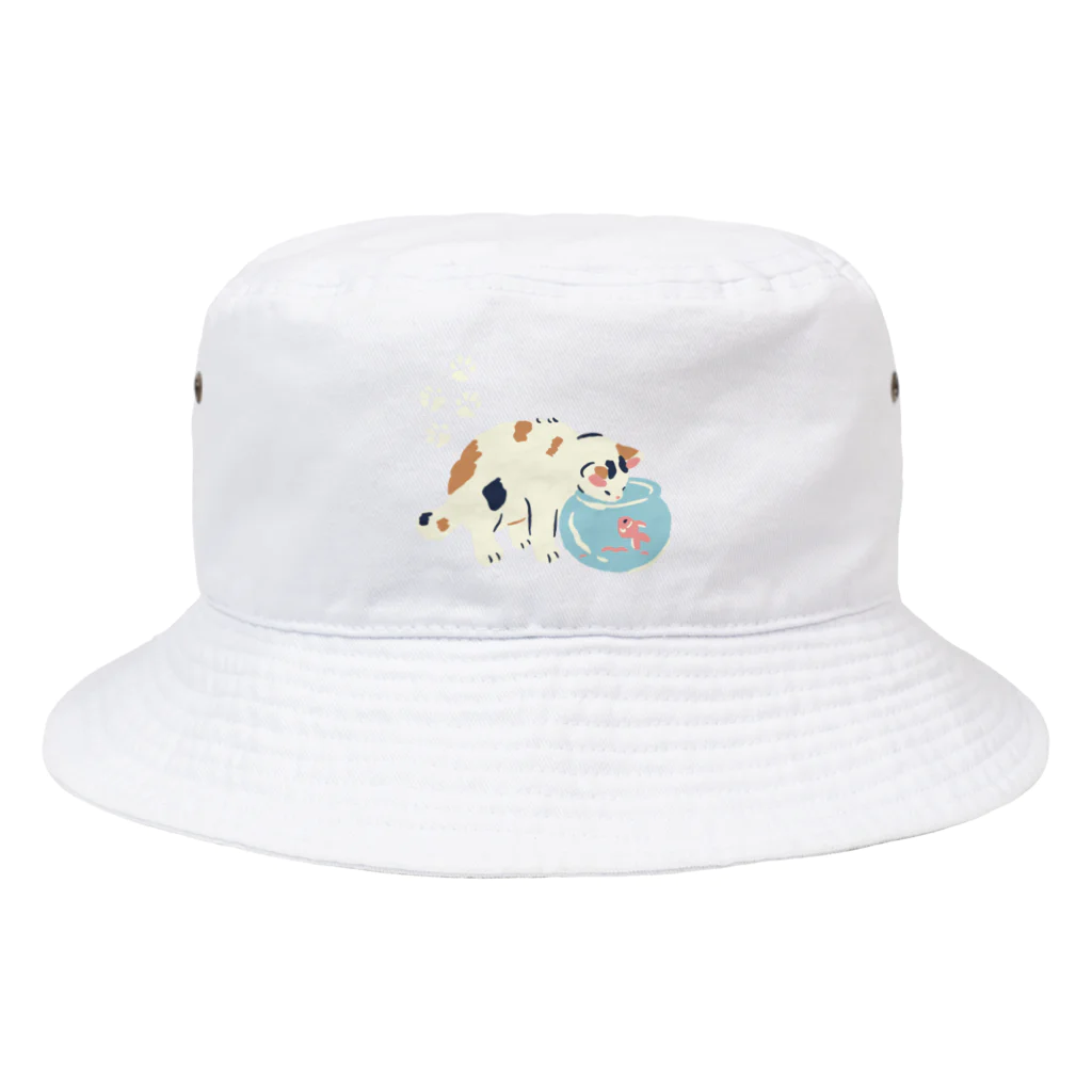 honeycombのねこと金魚 Bucket Hat