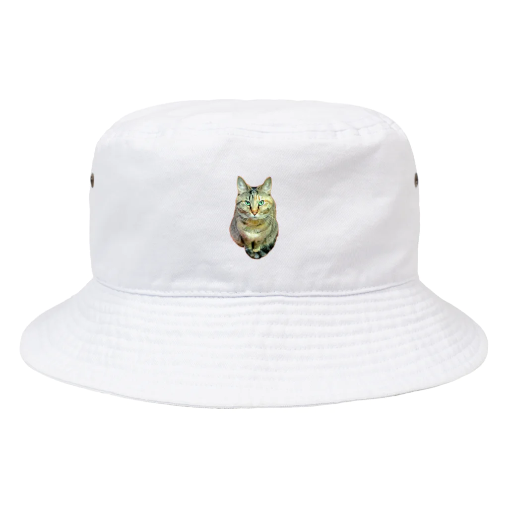 桃くるみSHOPのしっぽマフラーにゃん Bucket Hat