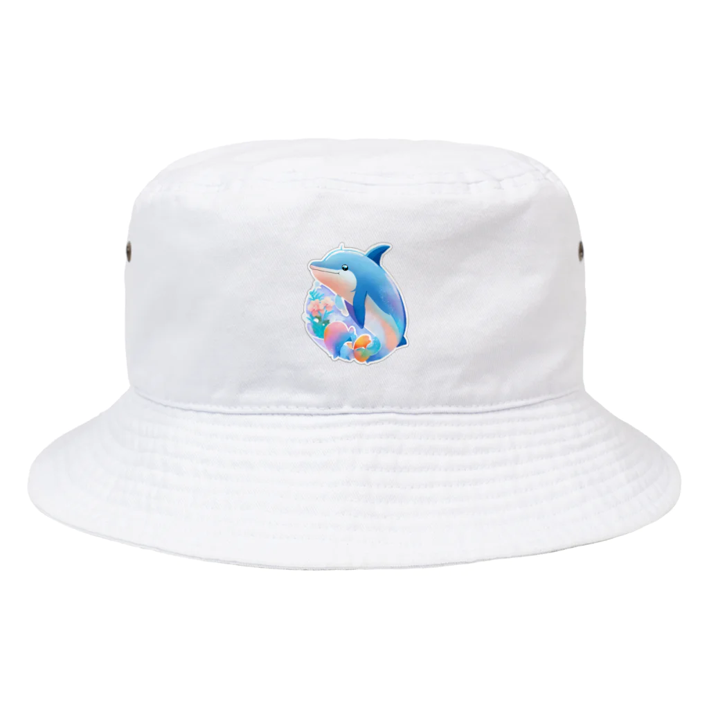 dolphineの可愛いイルカ Bucket Hat