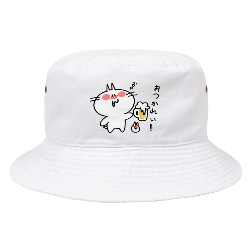 ゆちのへやの酔っ払いにゃんこイラスト Bucket Hat