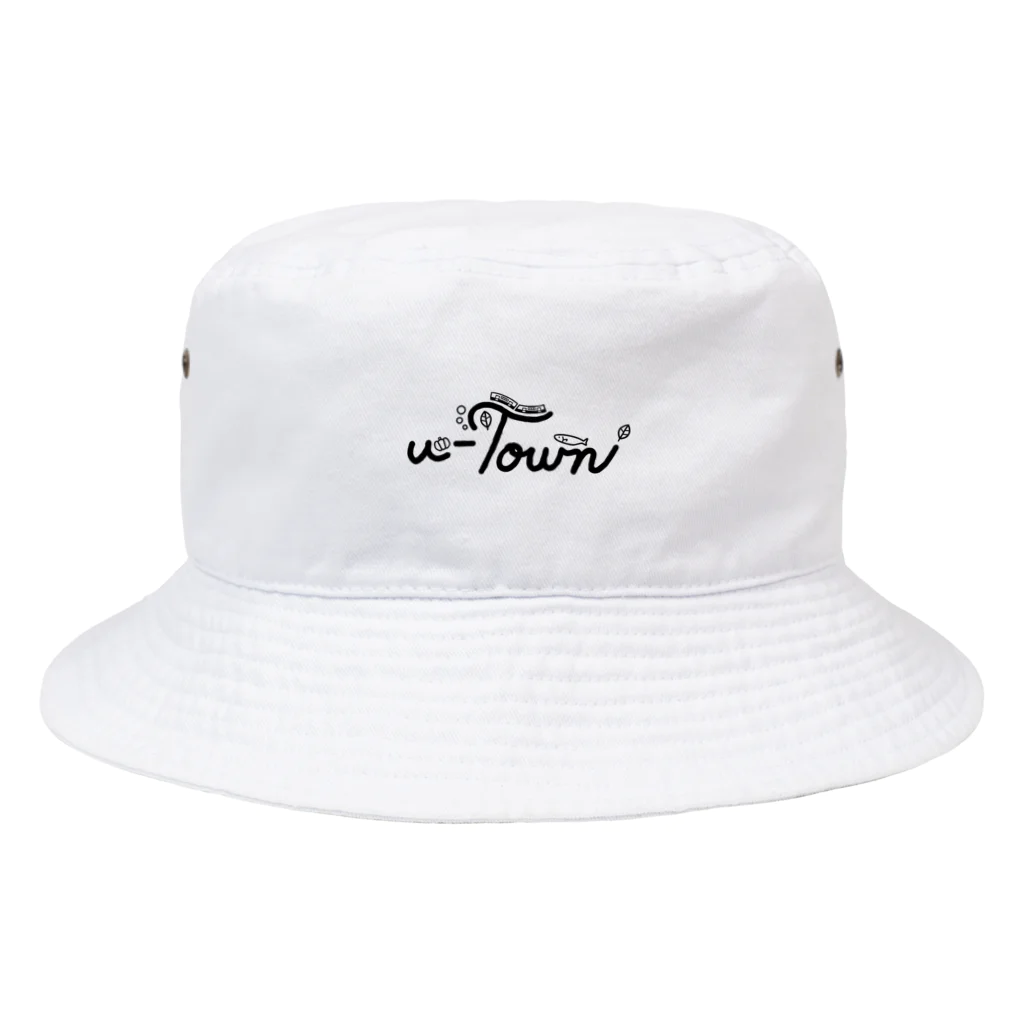 CHIYONの【🖤ver.】u-Town(ユーターン)ロゴ Bucket Hat