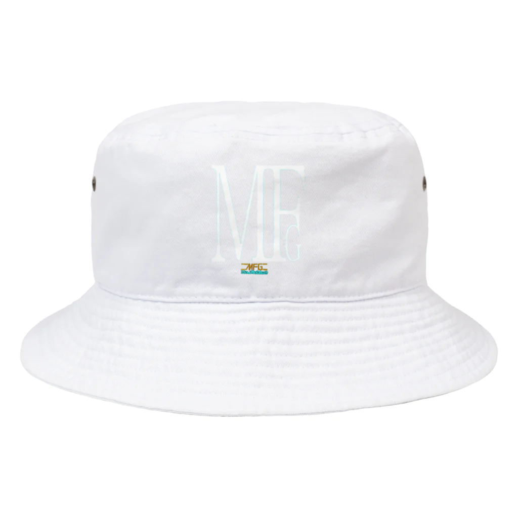 【F.family】MFGのMFG(Ⅰロゴモノグラム)白字 Bucket Hat