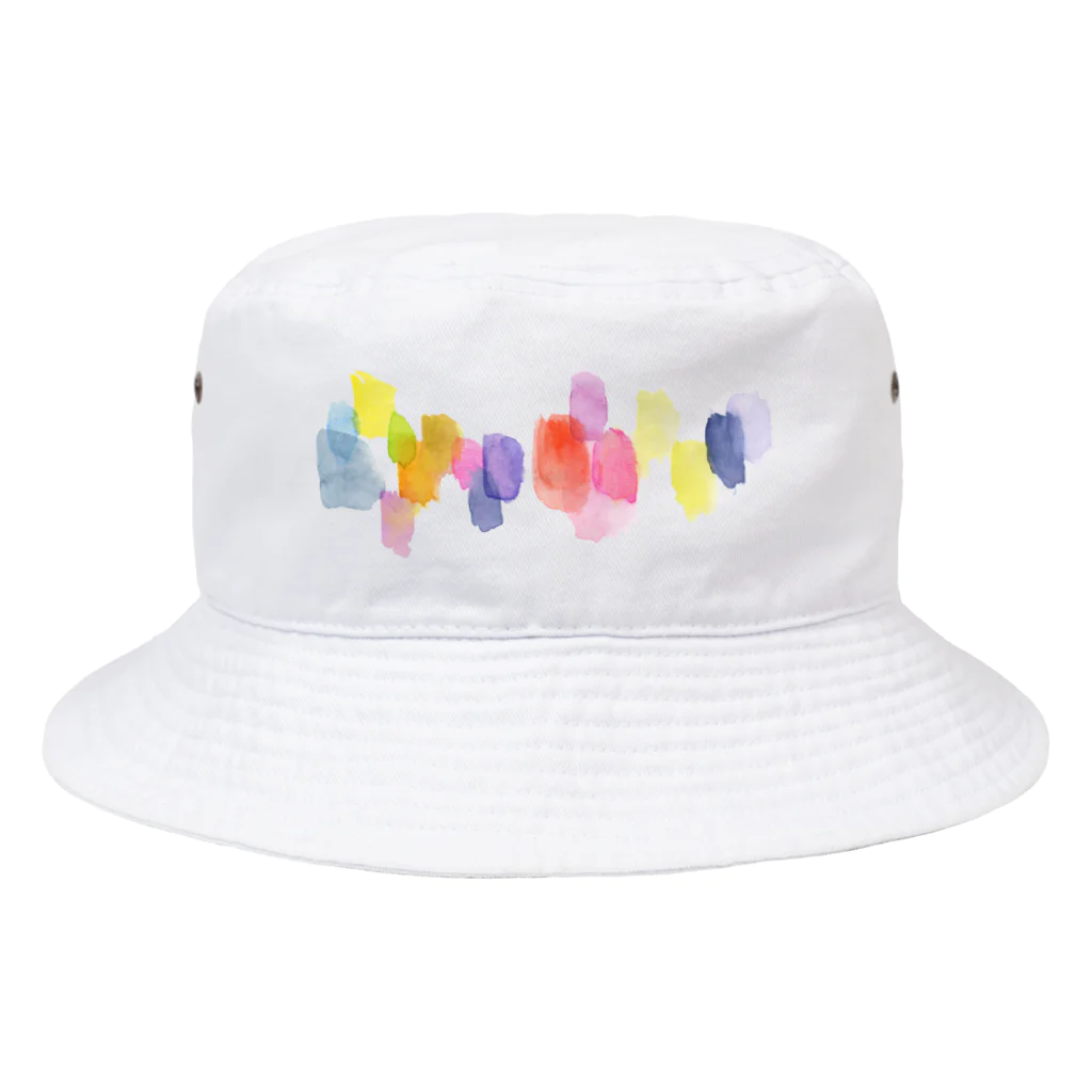 c5watercolorの水彩ペイント・カラフルその2 Bucket Hat