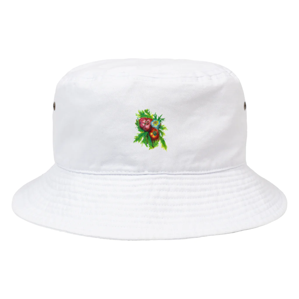 穂田ぽたのパンジーの Bucket Hat