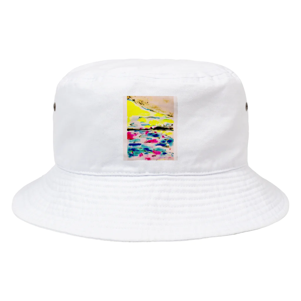 FUJISAN.の茜色の海。 Bucket Hat