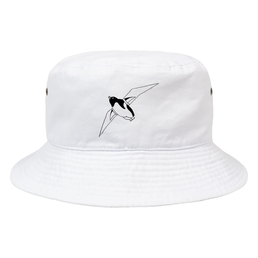 メガネモチノニャオのグライダーペンギン Bucket Hat