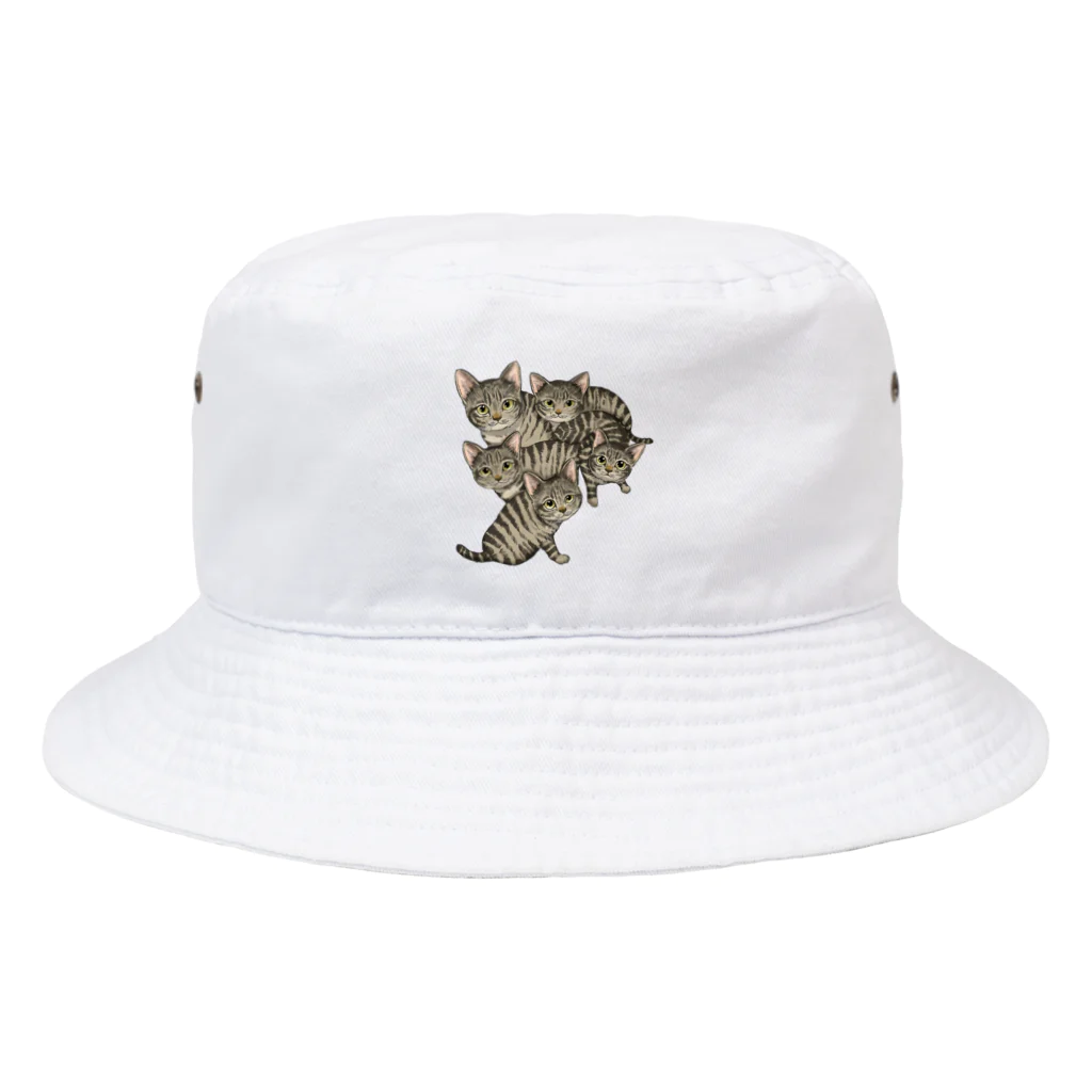 縁-yukari-のキジトラ軍団 Bucket Hat