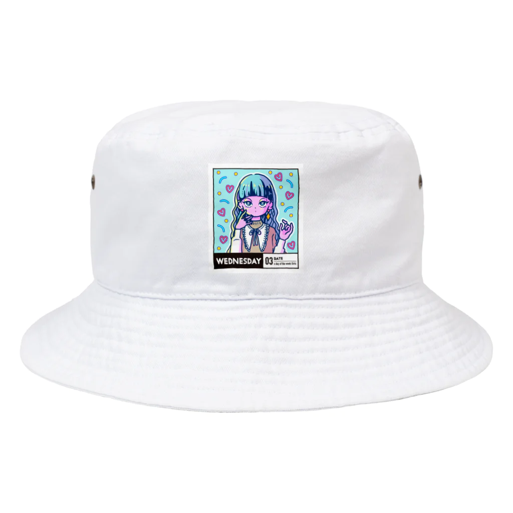 x曜日の彼女 の03-3-date-Wednesday Bucket Hat