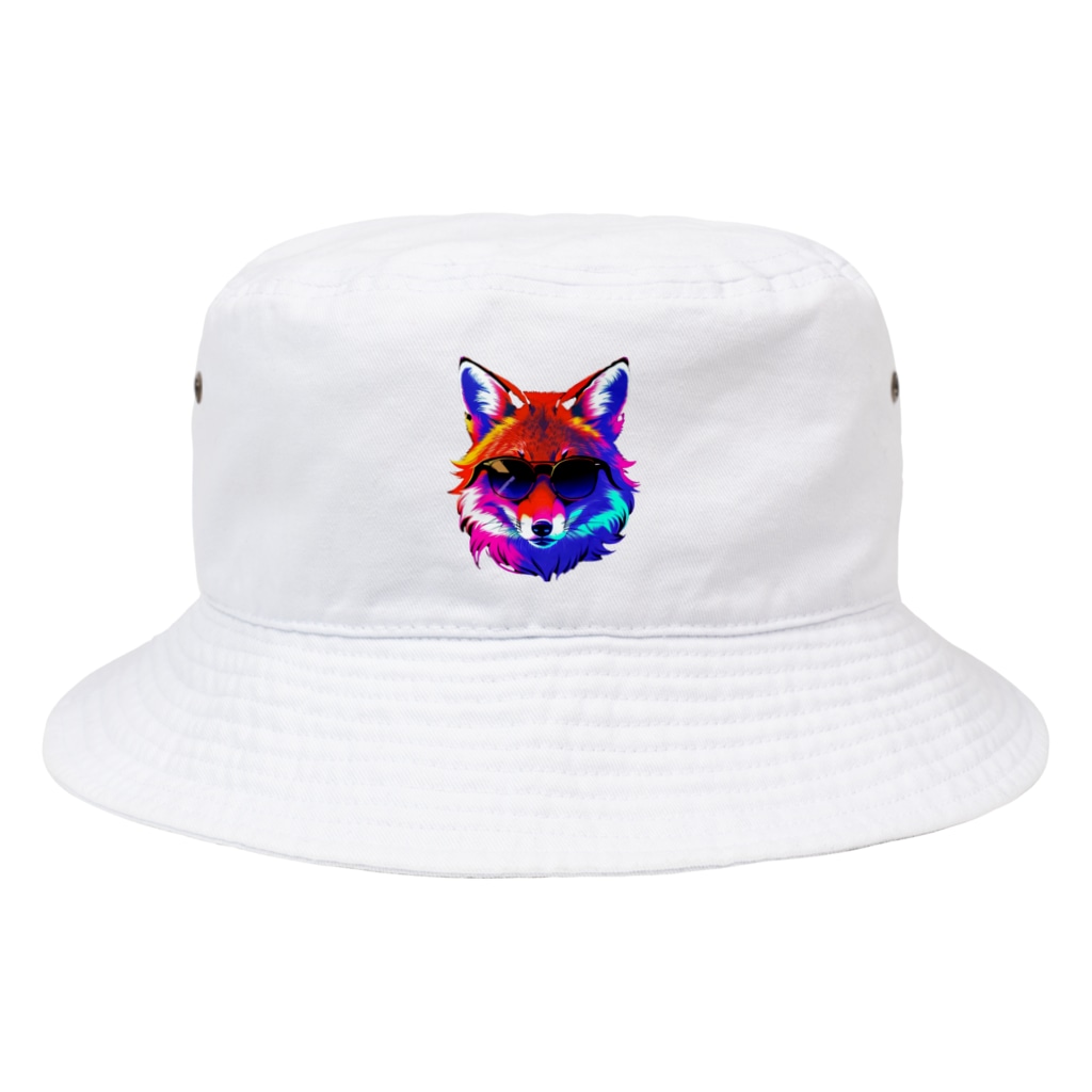 イマオカのサングラス狐 Bucket Hat
