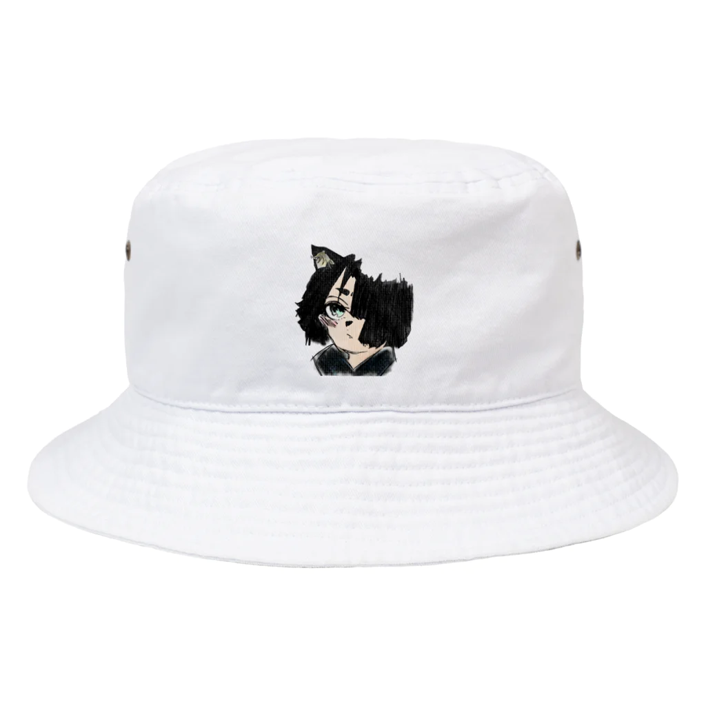 みつまめこshopの猫耳少女 Bucket Hat