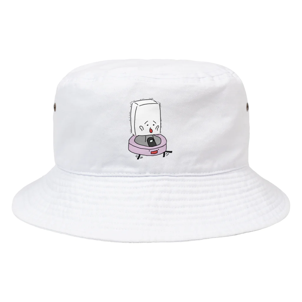 おとうふくんのロボット掃除機とおとうふくん Bucket Hat