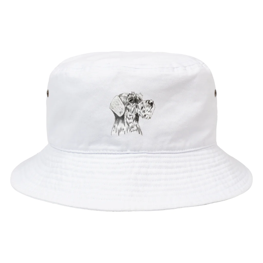 greetenのシュナウザー　テリアアート犬 Bucket Hat