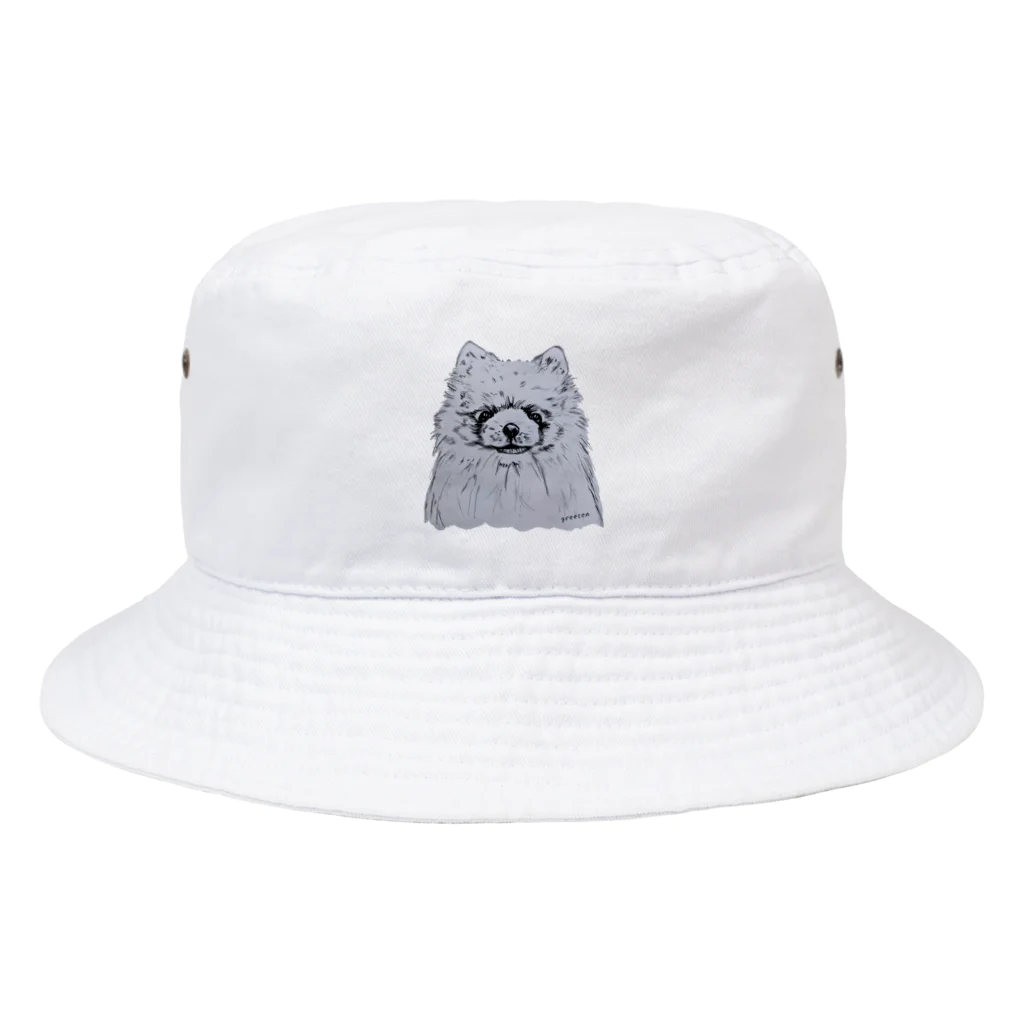 greetenのポメラニアン　アート犬 Bucket Hat