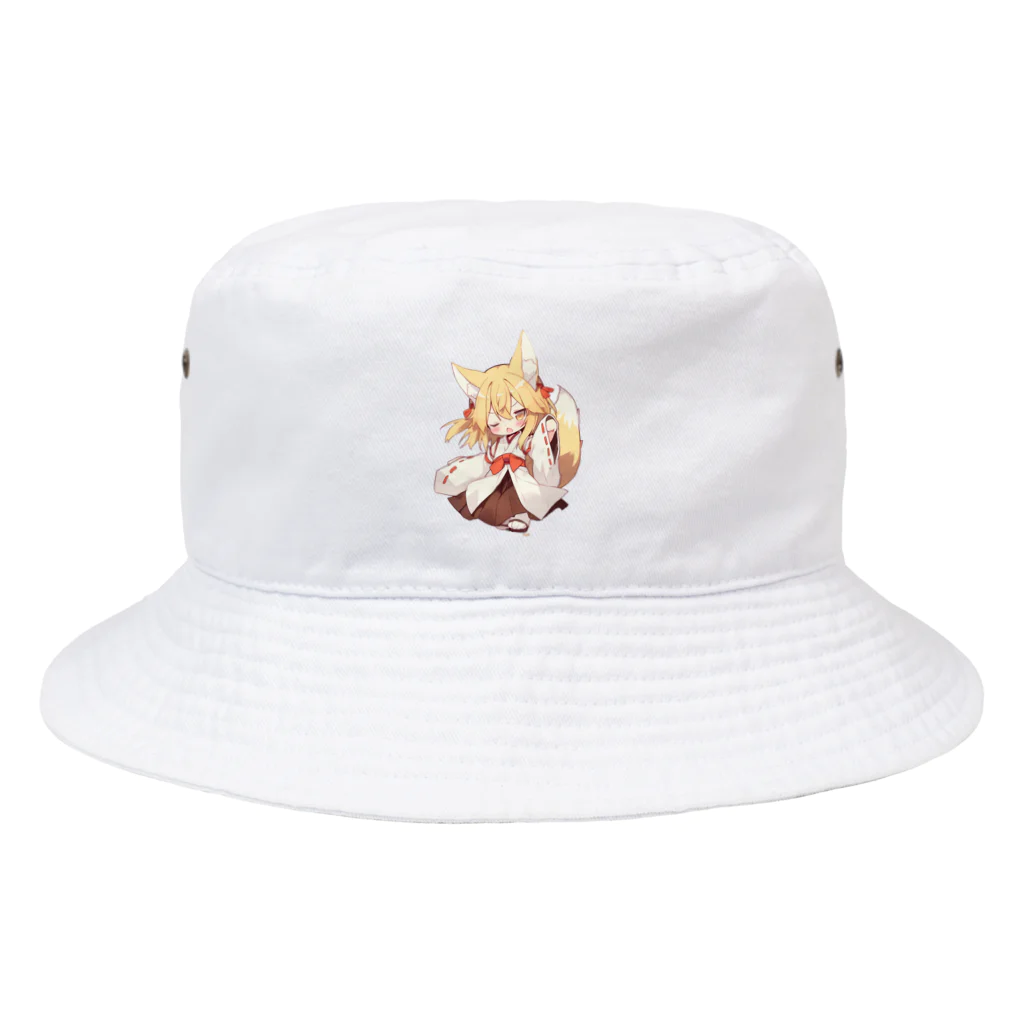 jai-to-anのミコン (Mikon) ver.5　狐の神様、きつね、キツネ Bucket Hat