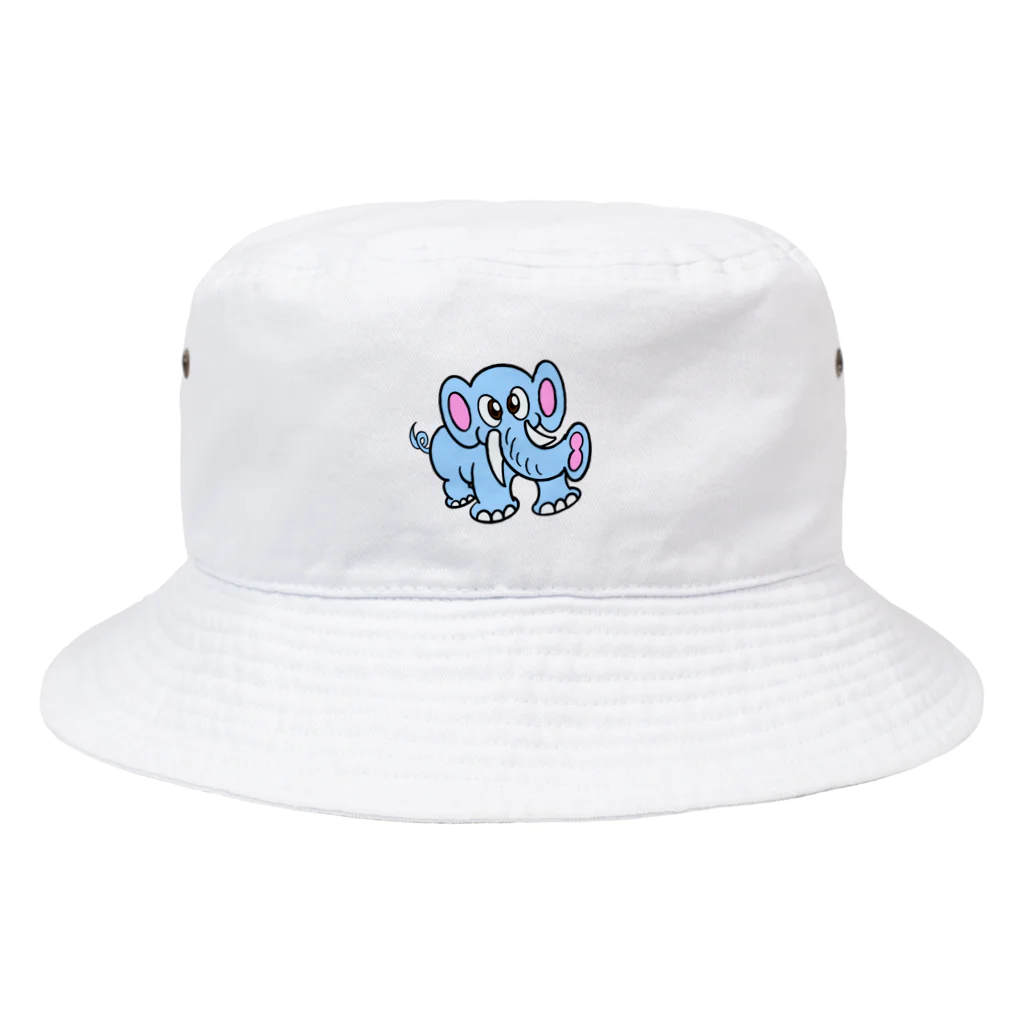 じゅうに（Jyuuni）の0001・青いぞうさん（じゅうにブランド） Bucket Hat