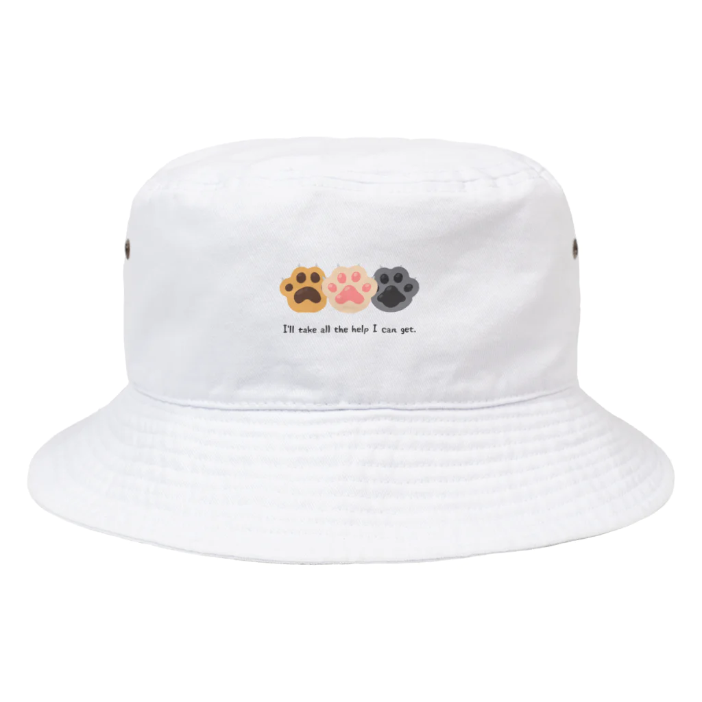 ＠meiliecat🐈original goodsの猫の手も借りたい🐾I’ll take all the help I can get. Bucket Hat