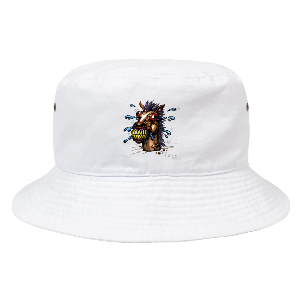 MASA ｜Opensea/NFT Art/SUZURI の馬が…   埋まった[Horse-Hold-Hole] Bucket Hat