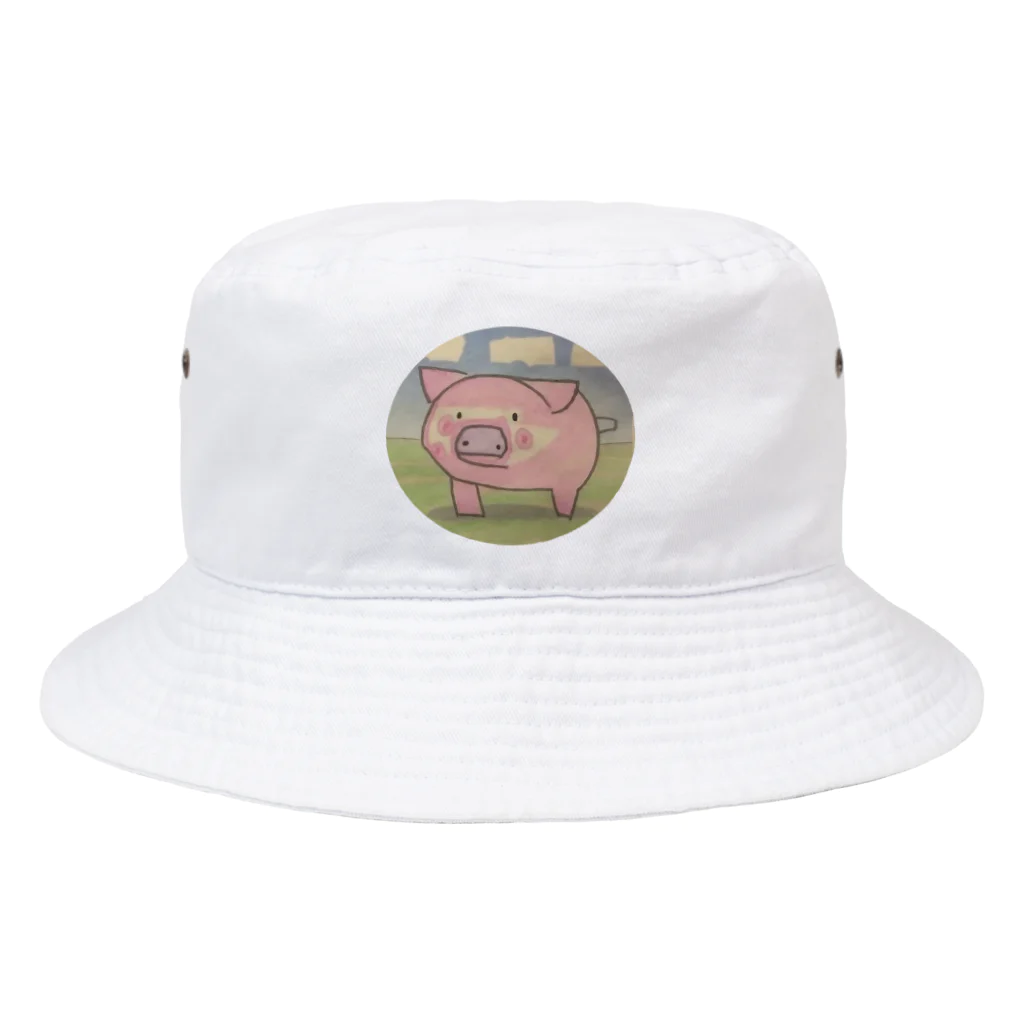 スーパーピッグSUZURI店のスーパーピッグ Bucket Hat