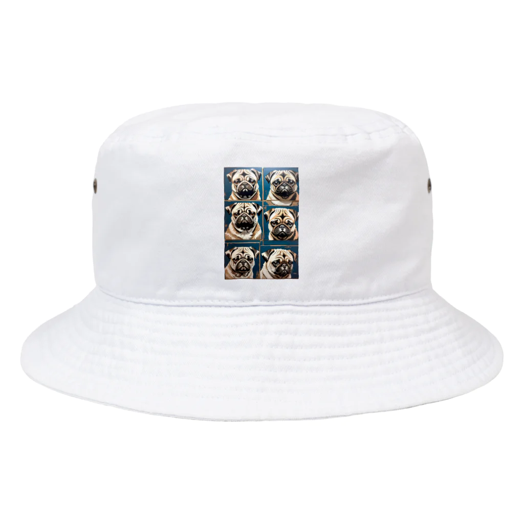 TakashiSのThe Pug Spectrum Bucket Hat