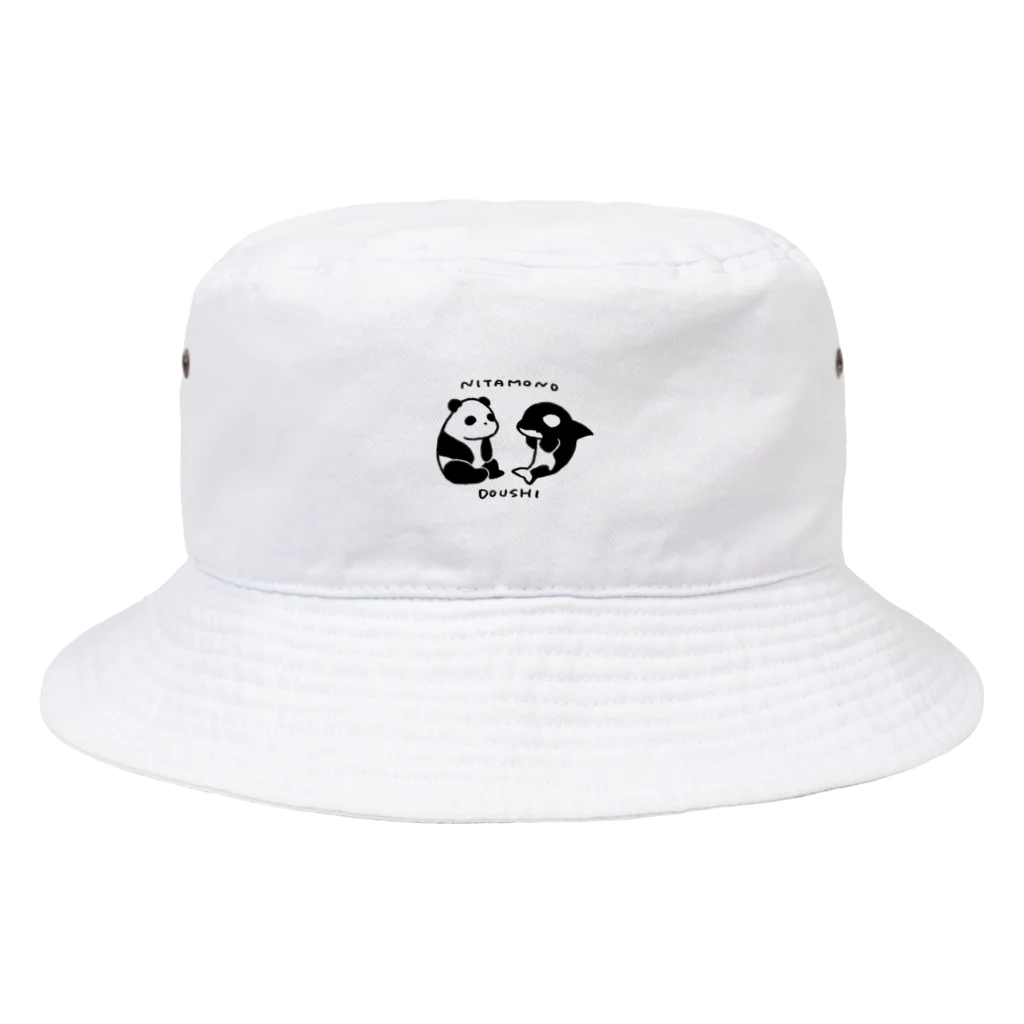 シャチ専門店 Shachiru.のにたものどうし Bucket Hat