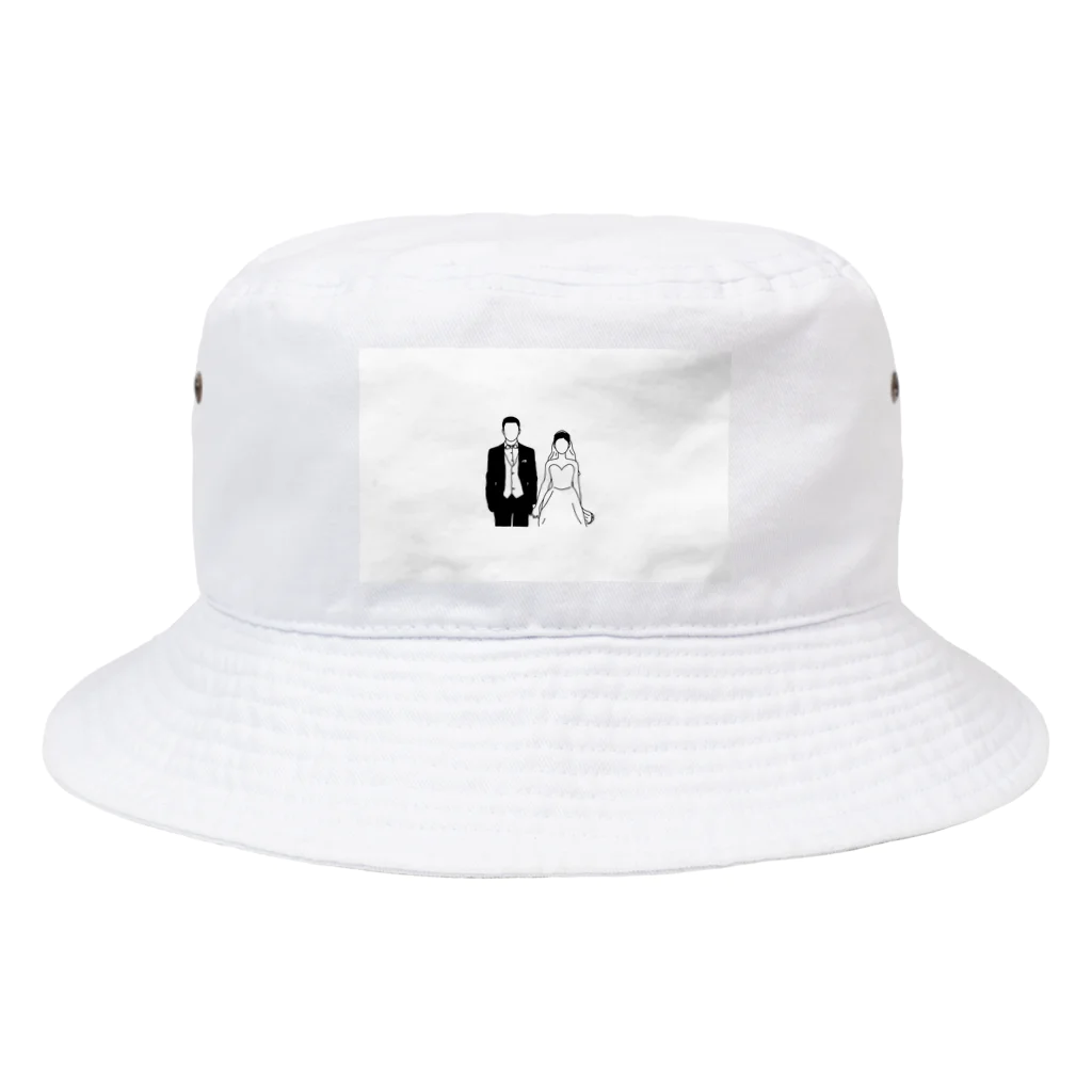 時々KISSのきゃんゆーせれぶれいと（ホワイト） Bucket Hat