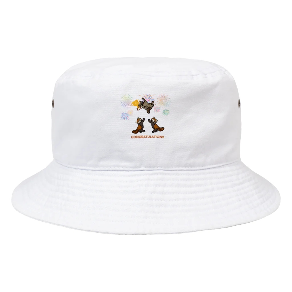 Sky00のアライグマおめでとうくん。 Bucket Hat