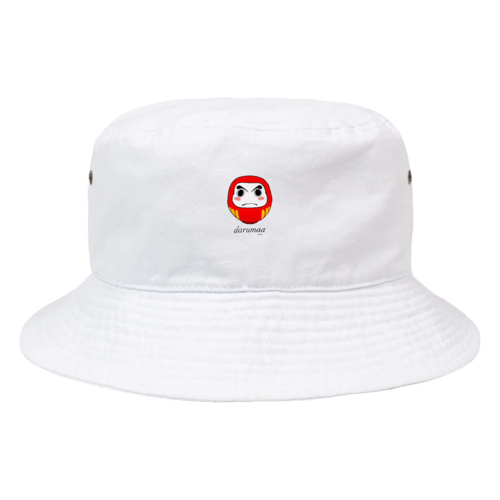 .hakuaaaの達磨 ワンポイント Bucket Hat