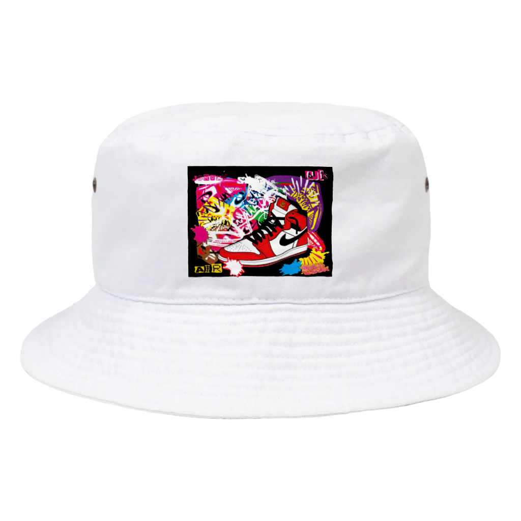 顔面凶器組合サトちんのカラフルスニーカー Bucket Hat