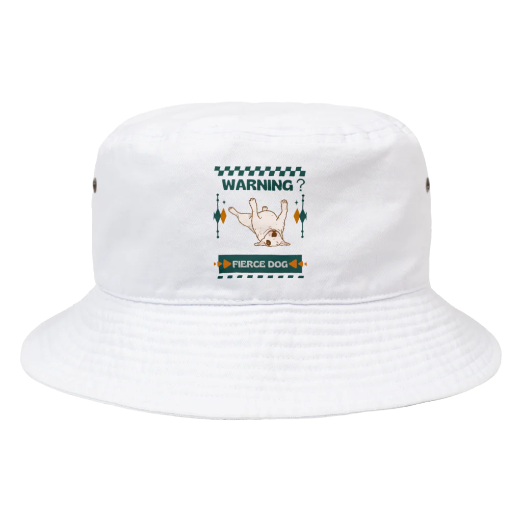 Sky00の留守番あきちゃったドッグくん Bucket Hat