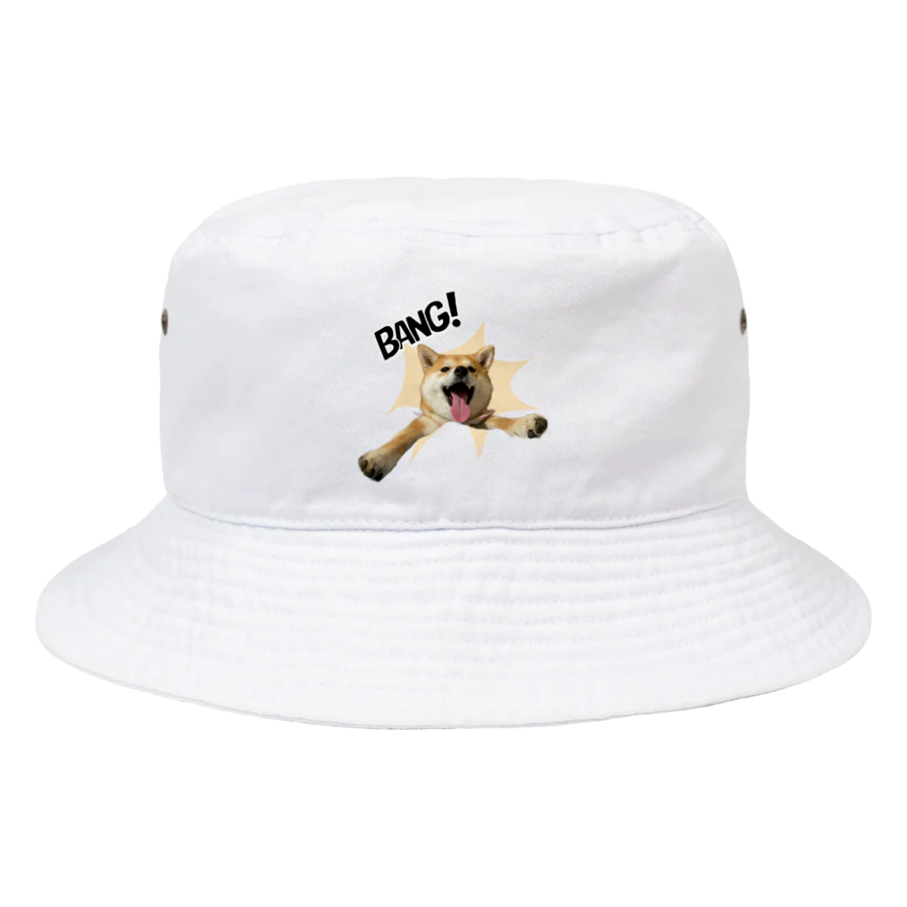 Runny_Shiba_Dogの飛び出す柴犬 Bucket Hat