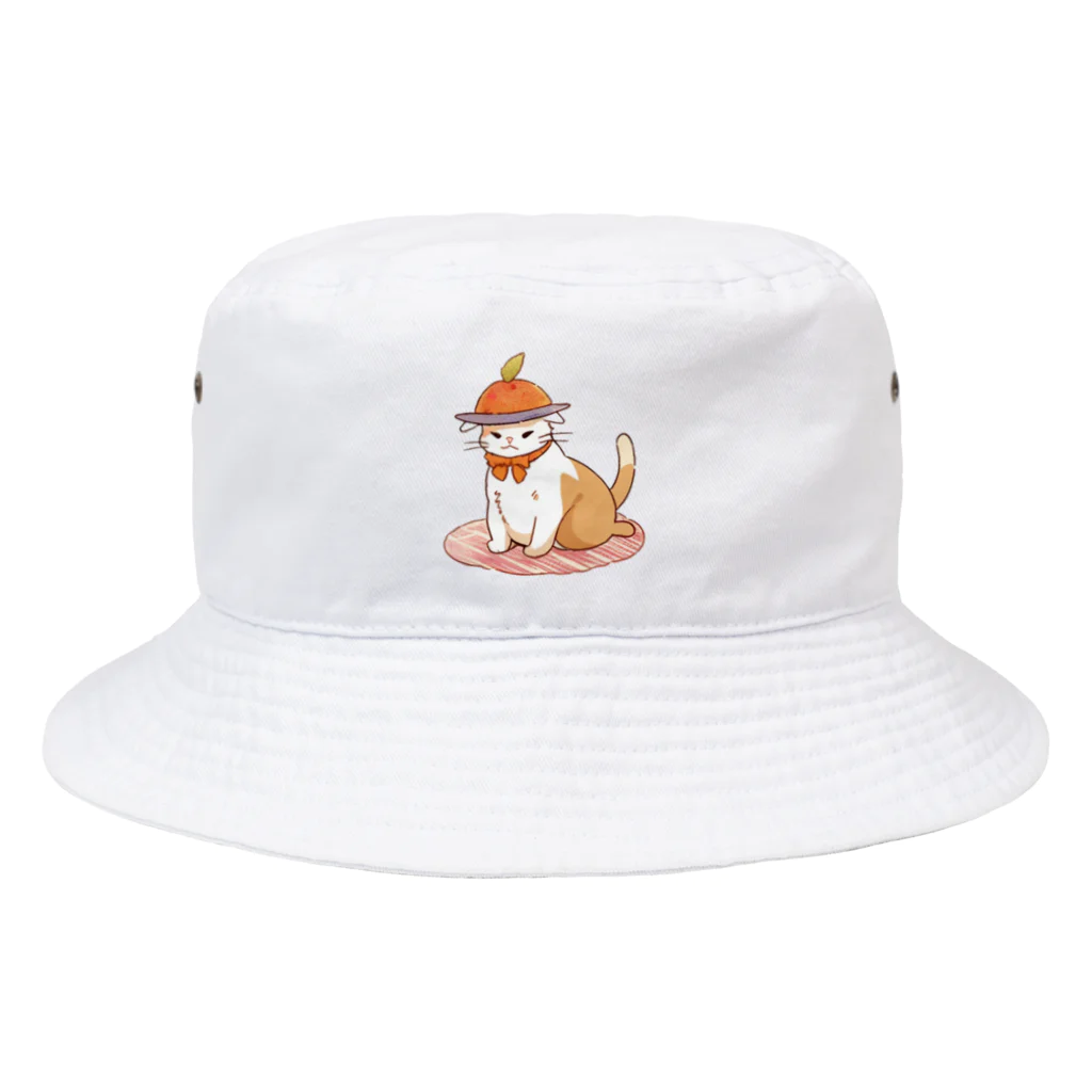 りーおすふぇんがりーのお腹ペコペコで具になっちゃったねこにゃん Bucket Hat