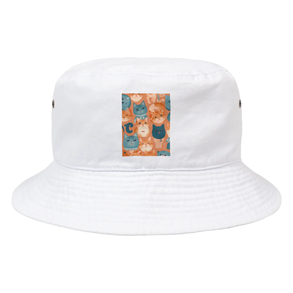 aokitaの少し不思議なねこのアート Bucket Hat