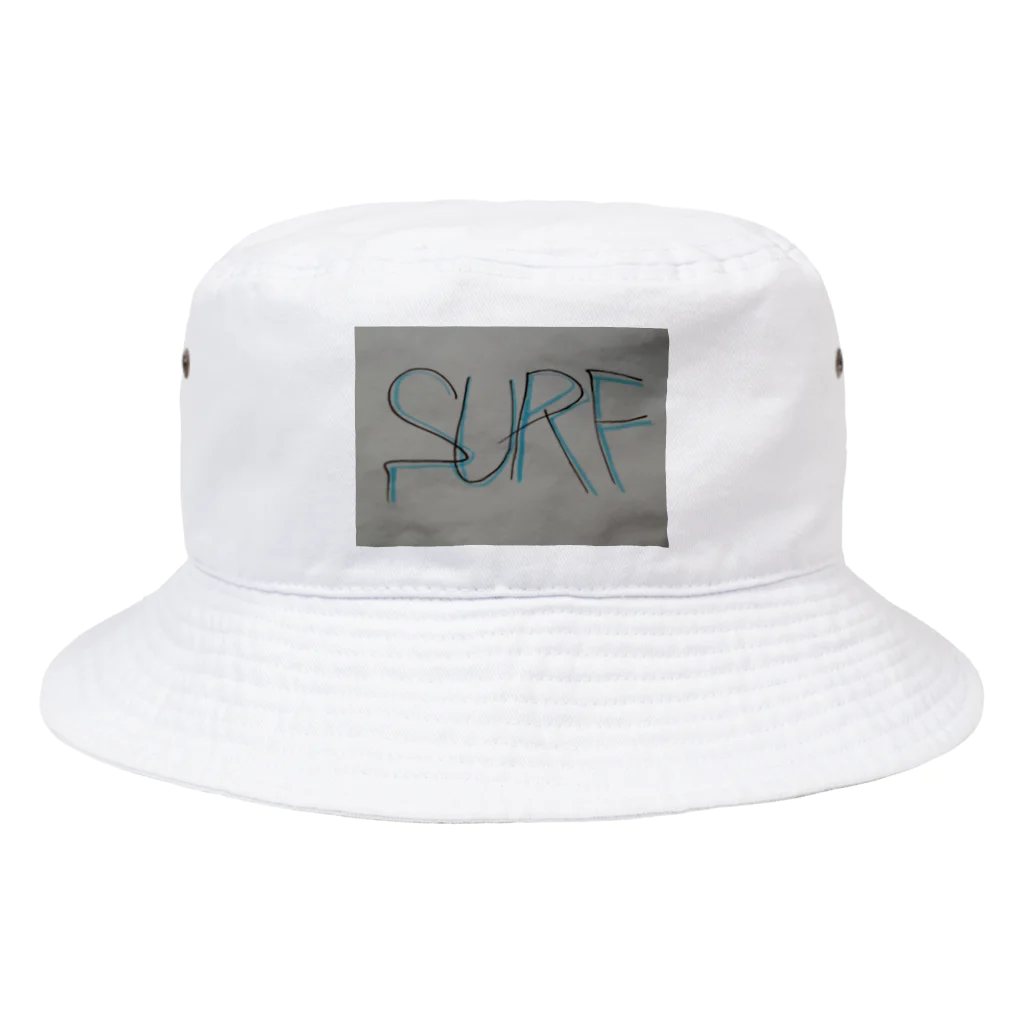 SURF810のSURF 文字(青影) Bucket Hat