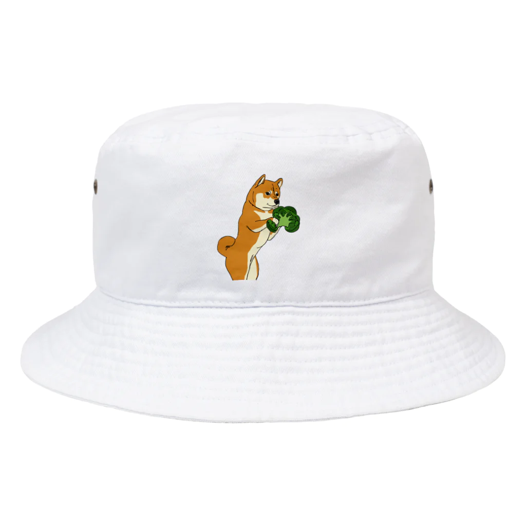 パンプアップ柴Hachiのパンプアップ柴Hachi（ブロッコリーver） Bucket Hat