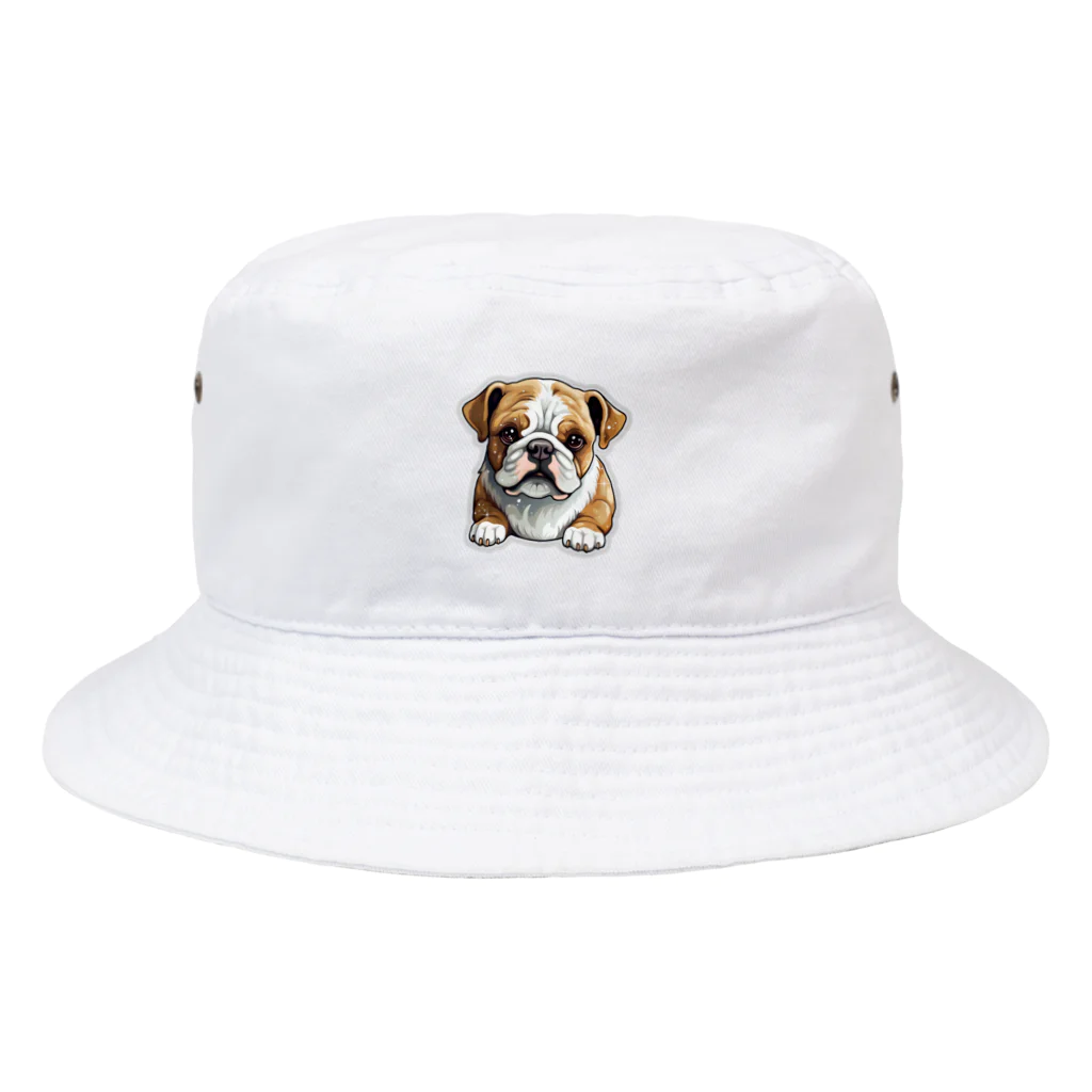 はむはむぴょんのブルドッグ Bucket Hat