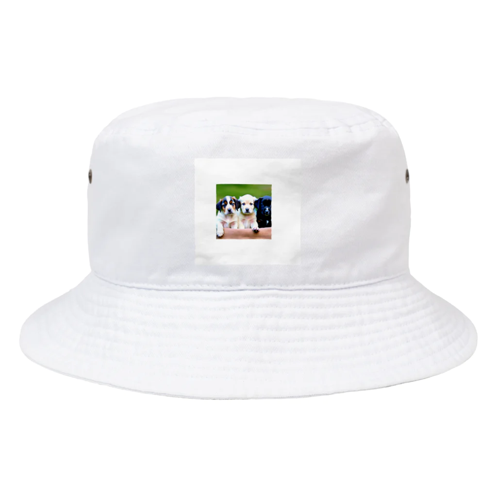 テルのビジネス大学のショップの可愛い子犬たち Bucket Hat