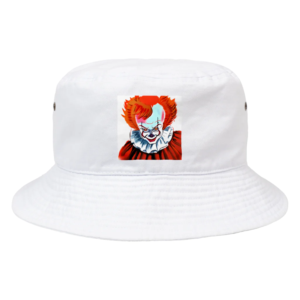 Okuizumoのピエロのイラストのグッズ Bucket Hat