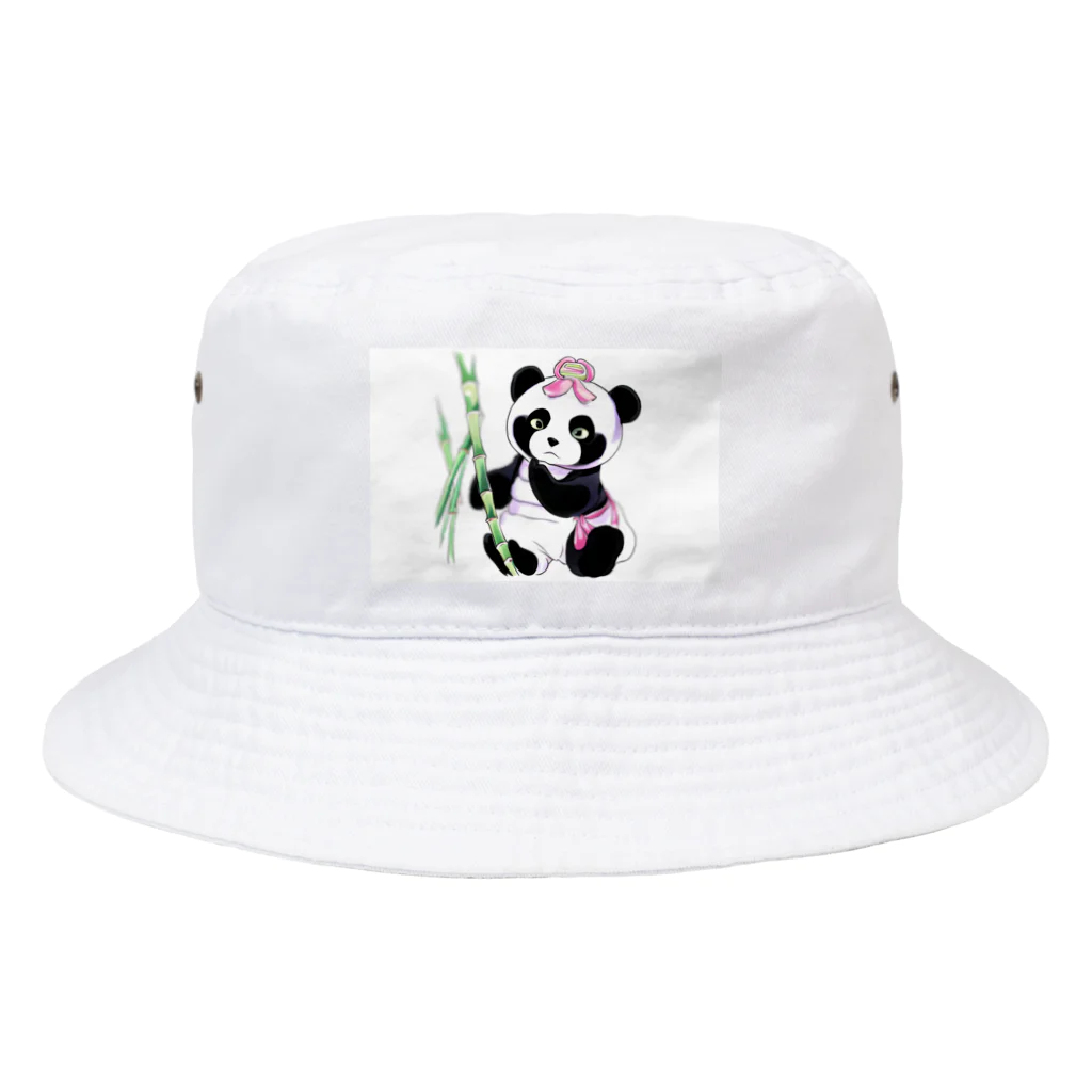 KaSumi's shopのかぐやパンダ姫 Bucket Hat