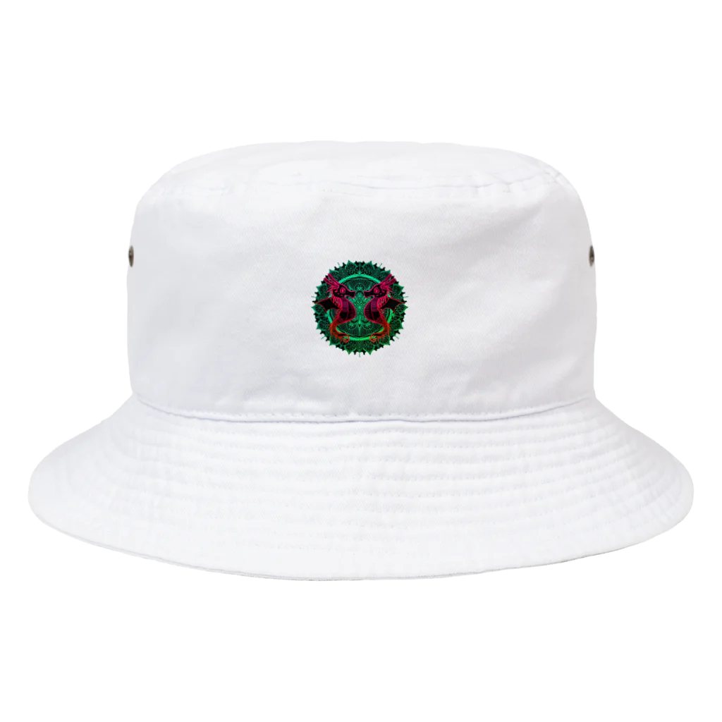 ﾈﾓﾌｨﾗのタツノオトシゴ 曼荼羅 Bucket Hat