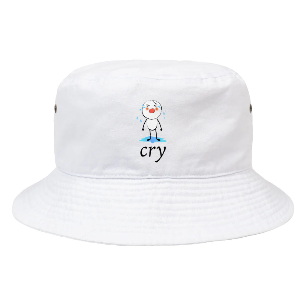 chicodeza by suzuriの泣いている人 Bucket Hat