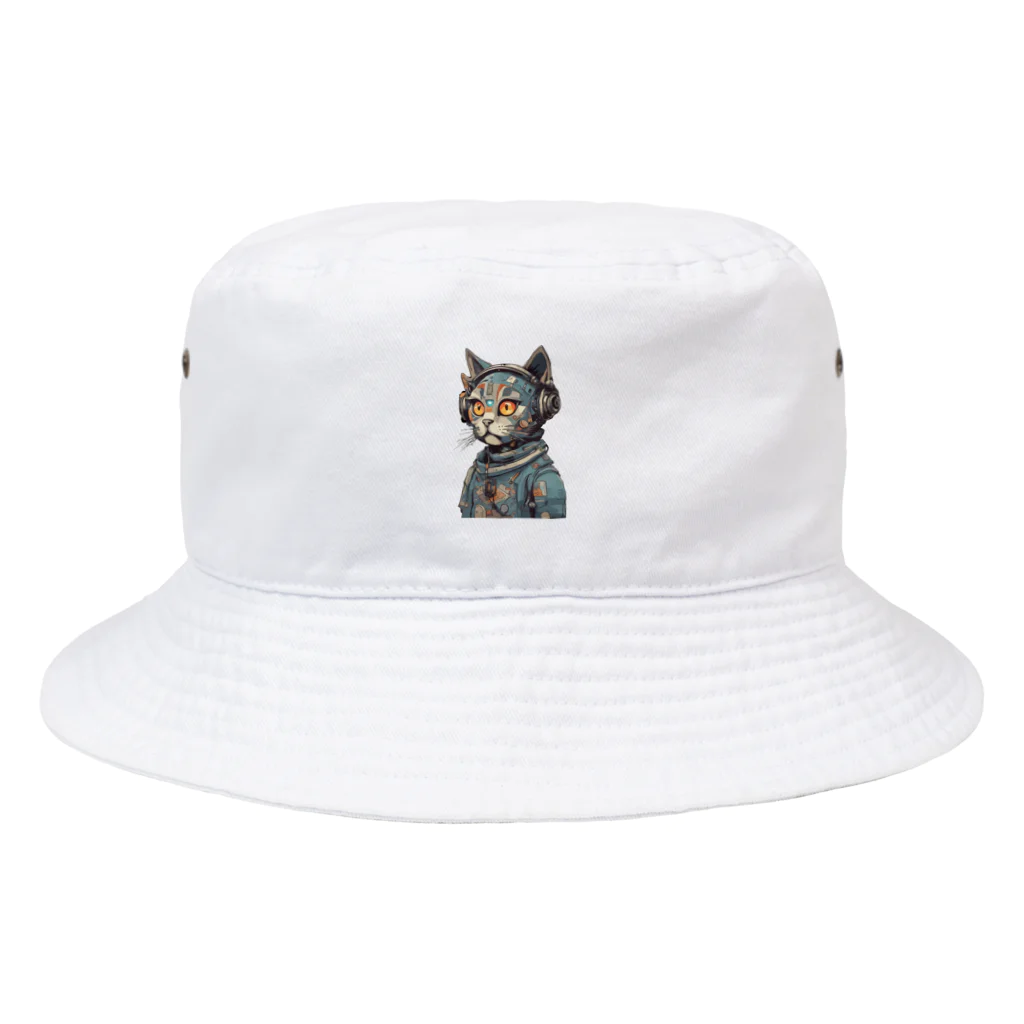 NECOSUIのロボネコ Bucket Hat