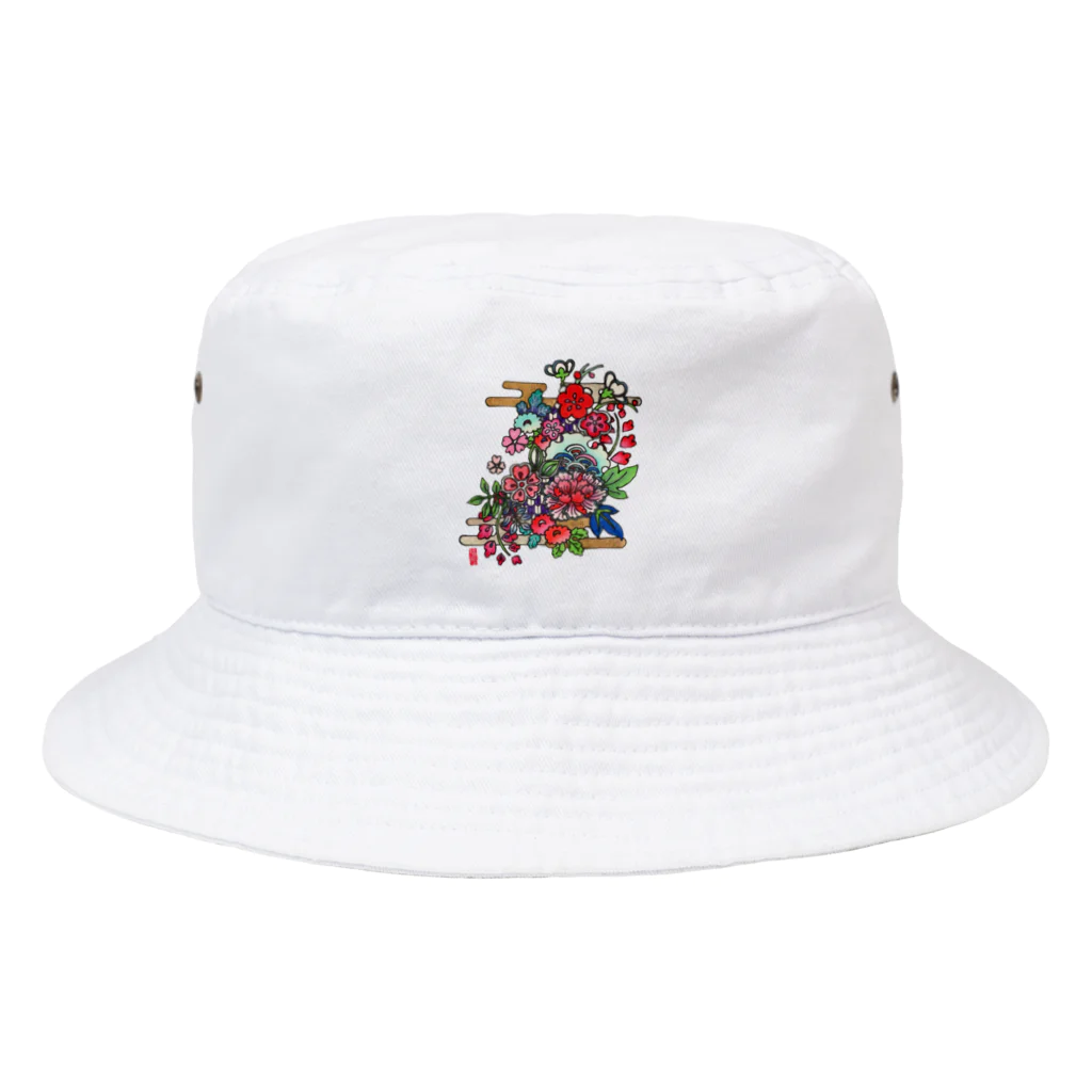 JapaneseArt Yui Shopの咲き誇れ Bucket Hat