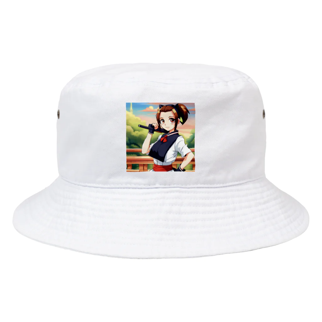 🎨デザイン宮殿🛍️の猫系美少女 Bucket Hat