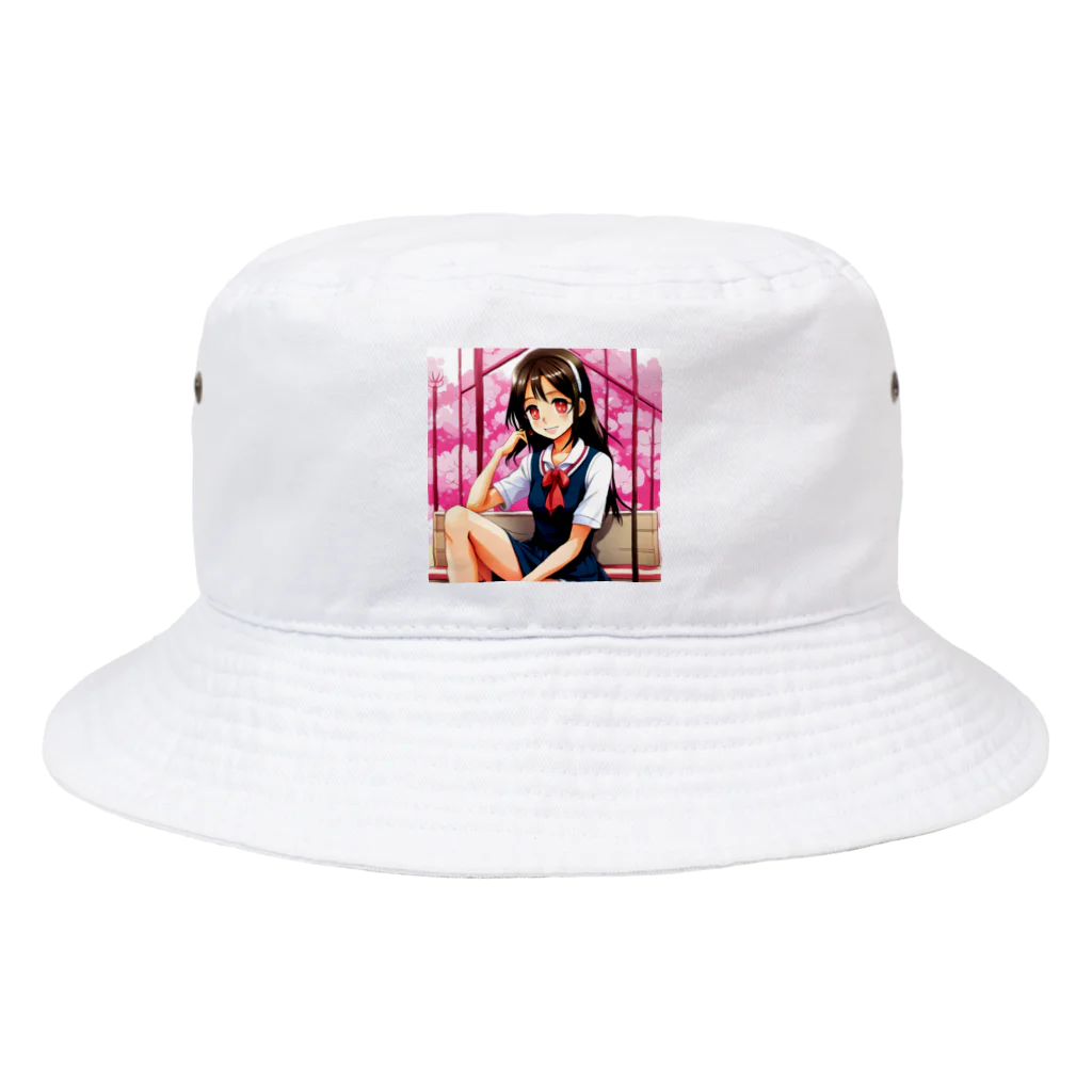 🎨デザイン宮殿🛍️の✨明るい美少女シリーズ：スレンダー女子高生エディション✨ Bucket Hat