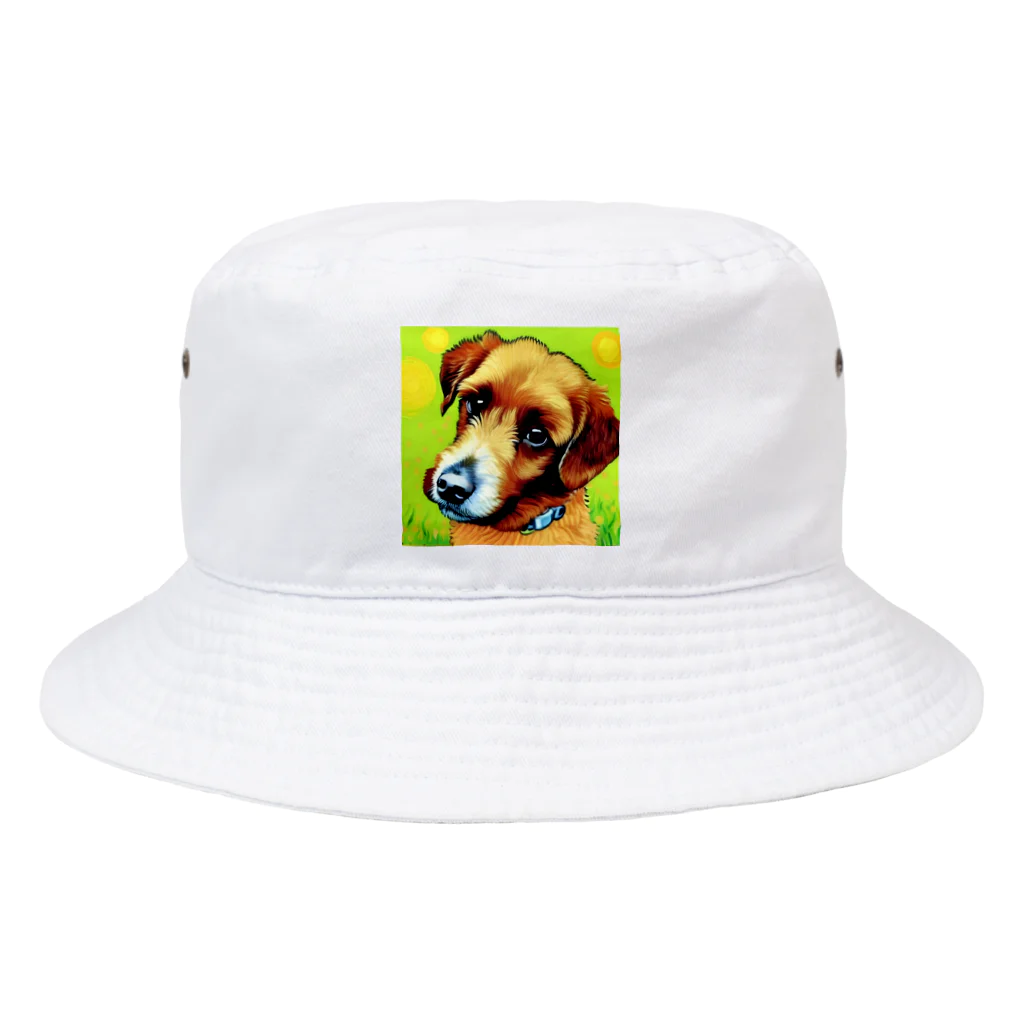 ハッピー・ディライト・ストアの見つめる愛犬 Bucket Hat