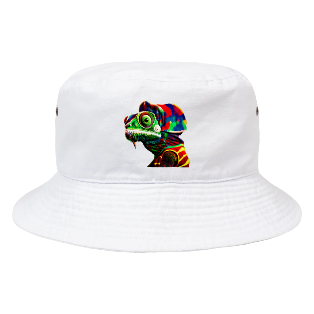 nob10のレゲェカメレオン Bucket Hat