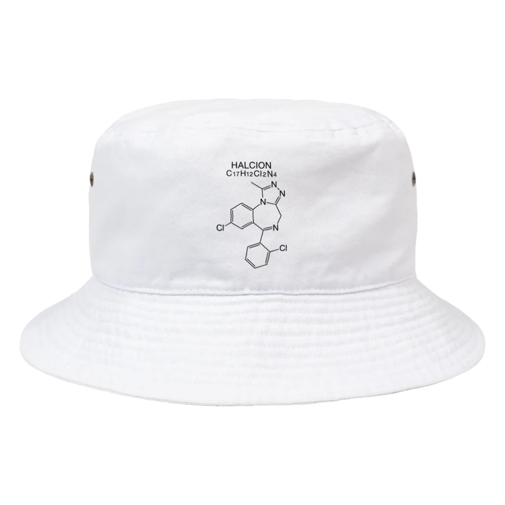 DRIPPEDのHALCION C17H12Cl2N4-ハルシオン-(Triazolam-トリアゾラム-) Bucket Hat