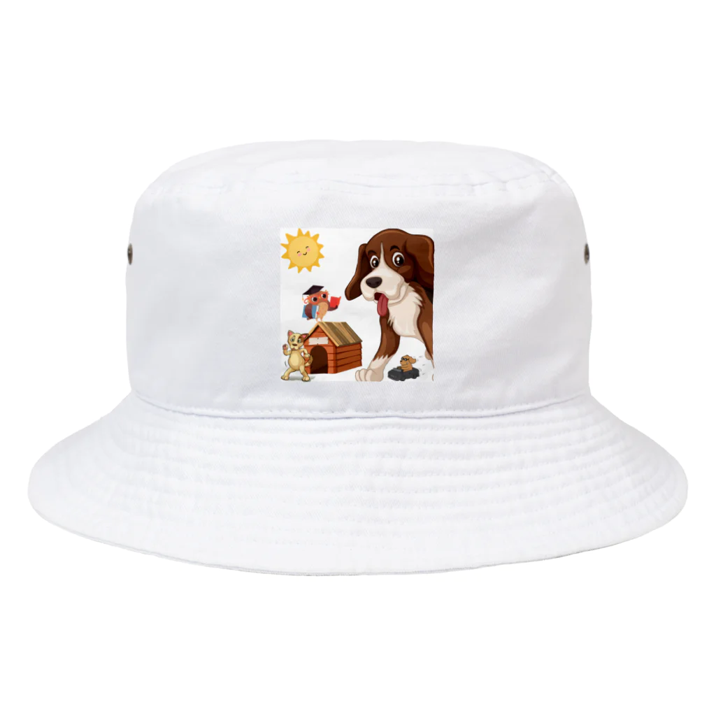 キイロチャンのアニマル学校 Bucket Hat